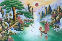 Tranh đá quý thuận buồm xuôi gió - TM04