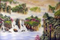 Tranh đá quý thuỷ mạc 02 - TM05