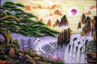 Tranh đá quý thuỷ mạc 03 - TM06