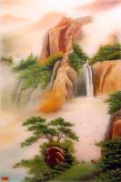 Tranh đá quý thuỷ mạc 04 - TM07