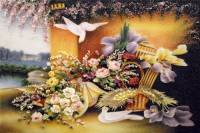 Tranh đá quý đôi chim - DV10