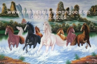 Tranh đá quý Mã đáo thành công - DV14