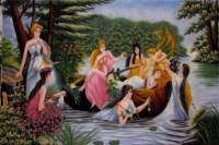 Tranh đá quý Bát Tiên - NV16