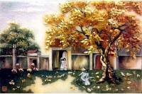 Tranh đá quý phố cổ Hà Nội - THN10