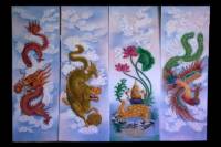 Tranh tứ linh - TQ15