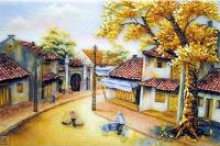 Tranh đá quý phố cổ Hà Nội - THN22