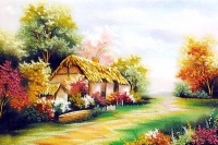 Tranh đá quý ngôi nhà - PCNN14