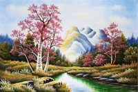 Tranh đá quý phong cảnh đẹp - PCNN23