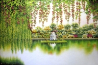 Tranh đá quý Lộc Vừng Hồ Gươm - TPC27