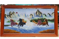 Tranh đá quý Mã Đáo Thành Công - DV25