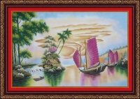 Tranh đá quý thuận buồm xuôi gió - TPC43