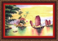 Tranh đá quý thuận buồm xuôi gió - TPC54