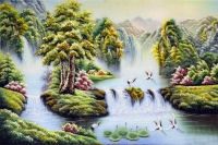 Tranh đá quý thác nước - PCNN38