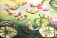 Tranh đá quý cửu ngư - DV38