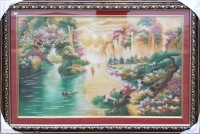 Tranh đá quý thủy mạc TM13