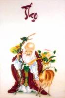 Tranh đá quý chữ thọ - TC11