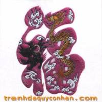 Tranh đá quý chữ phúc - TC20