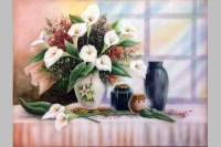 Tranh đá quý bình hoa room - TV02