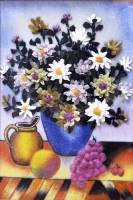 Tranh đá quý bình hoa 01 - TV06