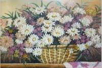 tranh đá quý giỏ hoa - TV11