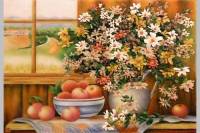 Tranh đá quý hoa đồng nội - TV14