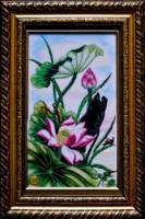 Tranh đá quý hoa sen 02 - TV16