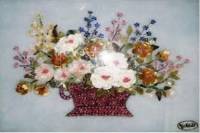 Tranh đá quý bình hoa - TV17