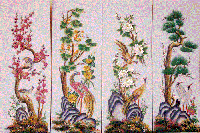 Tranh tứu quý Mai Lan Cúc Trúc - TQ03