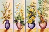 Tranh tứ bình Mai Lan Cúc Trúc - TQ04