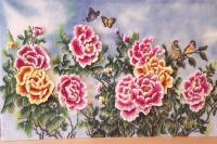 Tranh đá quý hoa mẫu đơn 01 - MD01